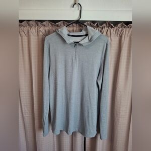 Under Armour Light Gray Men's Half-Zip Hoodie